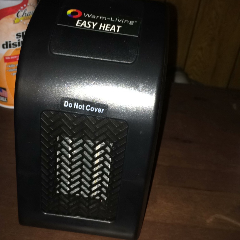 Black portable easy living Heater